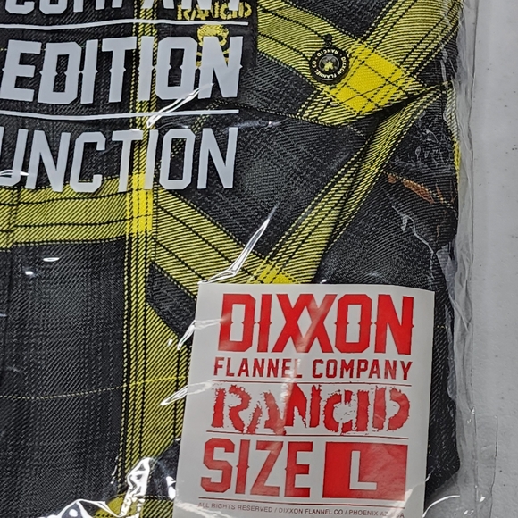 DIXXON FLANNEL - RANCID TNC Flannel Shirt - Women's Large - Picture 6 of 7